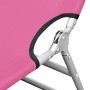 Folding lounger with head cushion magenta pink steel by vidaXL, Loungers - Ref: Foro24-310333, Price: 94,60 €, Discount: %