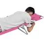 Folding lounger with head cushion magenta pink steel by vidaXL, Loungers - Ref: Foro24-310333, Price: 75,83 €, Discount: %