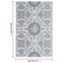 Alfombra de exterior PP gris claro 120x180 cm de vidaXL, Protectores para exterior - Ref: Foro24-310449, Precio: 28,41 €, Des...