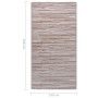 Taupegrauer PP-Außenteppich 140x200 cm von vidaXL, Outdoor-Protektoren - Ref: Foro24-317025, Preis: 39,25 €, Rabatt: %