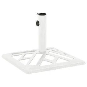Weißer Sonnenschirmständer aus Gusseisen, 44 x 44 x 31 cm von vidaXL, Schirmständer - Ref: Foro24-317761, Preis: 55,81 €, Rab...