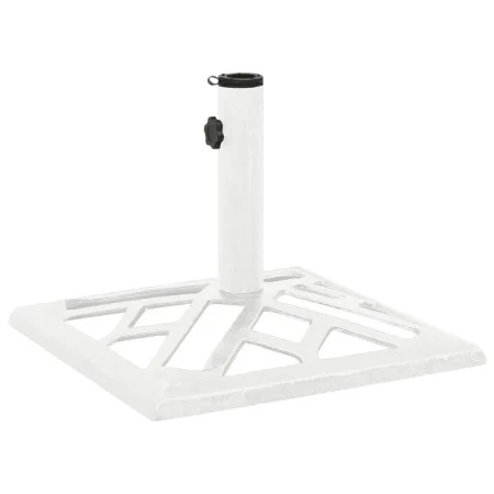 Weißer Sonnenschirmständer aus Gusseisen, 44 x 44 x 31 cm von vidaXL, Schirmständer - Ref: Foro24-317761, Preis: 56,89 €, Rab...