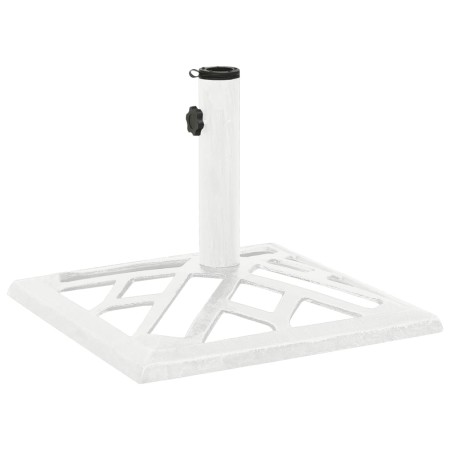Weißer Sonnenschirmständer aus Gusseisen, 44 x 44 x 31 cm von vidaXL, Schirmständer - Ref: Foro24-317761, Preis: 56,89 €, Rab...