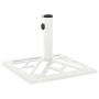 Base de sombrilla de hierro fundido blanco 44x44x31 cm de vidaXL, Bases para sombrillas - Ref: Foro24-317761, Precio: 56,58 €...
