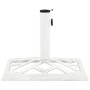 Base de sombrilla de hierro fundido blanco 44x44x31 cm de vidaXL, Bases para sombrillas - Ref: Foro24-317761, Precio: 56,58 €...