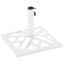 Base de sombrilla de hierro fundido blanco 44x44x31 cm de vidaXL, Bases para sombrillas - Ref: Foro24-317761, Precio: 55,81 €...