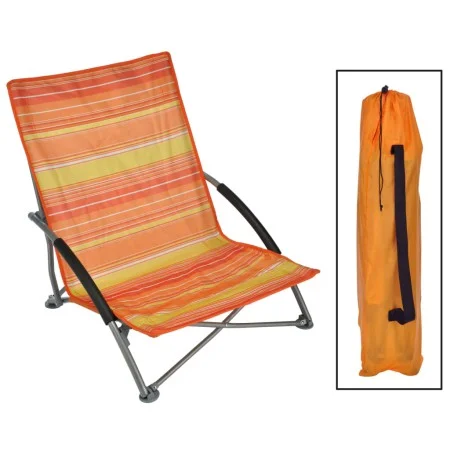 HI Orange folding beach chair 65x55x25/65cm by HI, Garden chairs - Ref: Foro24-429131, Price: 32,09 €, Discount: %