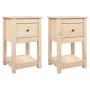 Bedside tables 2 pcs solid pine wood 40x35x61.5 cm by vidaXL, Lockers and storage cabinets - Ref: Foro24-821730, Price: 82,00...