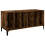 Mueble discos madera contrachapada roble ahumado 100x38x48 cm