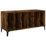 Mueble discos madera contrachapada roble ahumado 100x38x48 cm de vidaXL, Almacenamiento para CD y DVD - Ref: Foro24-831986, P...