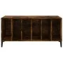 Mueble discos madera contrachapada roble ahumado 100x38x48 cm de vidaXL, Almacenamiento para CD y DVD - Ref: Foro24-831986, P...