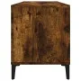 Mueble discos madera contrachapada roble ahumado 100x38x48 cm de vidaXL, Almacenamiento para CD y DVD - Ref: Foro24-831986, P...