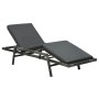 Garden lounger with gray synthetic rattan cushion by vidaXL, Loungers - Ref: Foro24-48147, Price: 157,02 €, Discount: %