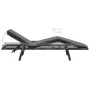 Garden lounger with gray synthetic rattan cushion by vidaXL, Loungers - Ref: Foro24-48147, Price: 159,57 €, Discount: %