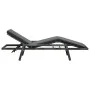 Garden lounger with gray synthetic rattan cushion by vidaXL, Loungers - Ref: Foro24-48147, Price: 159,57 €, Discount: %