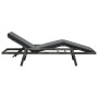 Gartenliege mit grauem synthetischem Rattankissen von vidaXL, Liegen - Ref: Foro24-48147, Preis: 157,02 €, Rabatt: %