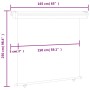 Gray balcony side awning 160x250 cm by vidaXL, Umbrellas - Ref: Foro24-48434, Price: 81,80 €, Discount: %