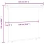 Toldo lateral de balcón gris 160x250 cm de vidaXL, Sombrillas - Ref: Foro24-48434, Precio: 80,16 €, Descuento: %