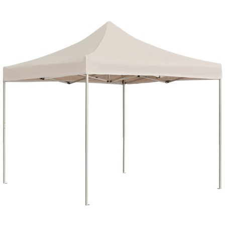 Carpa plegable profesional de aluminio color crema 2x2 m