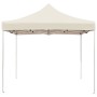 Carpa plegable profesional de aluminio color crema 2x2 m