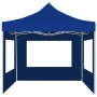 Carpa plegable profesional con paredes aluminio azul 2x2 m