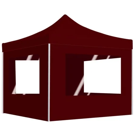 Professional folding tent with burgundy aluminum walls 2x2 m by vidaXL, Tents and gazebos - Ref: Foro24-48933, Price: 174,48 ...