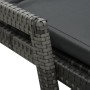 Garden lounger with gray synthetic rattan cushion by vidaXL, Loungers - Ref: Foro24-48147, Price: 157,02 €, Discount: %