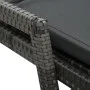 Garden lounger with gray synthetic rattan cushion by vidaXL, Loungers - Ref: Foro24-48147, Price: 159,57 €, Discount: %