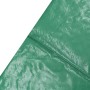 Alfombrilla de seguridad cama elástica PE redonda verde 3,96m