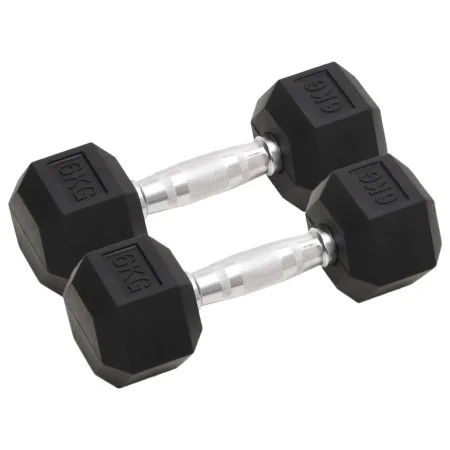 Dumbbells 2 units cast iron 12 kg by vidaXL, free weight - Ref: Foro24-93602, Price: 58,96 €, Discount: %