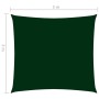 Square sail awning Oxford fabric dark green 3x3 m by vidaXL, Umbrellas - Ref: Foro24-135467, Price: 36,31 €, Discount: %