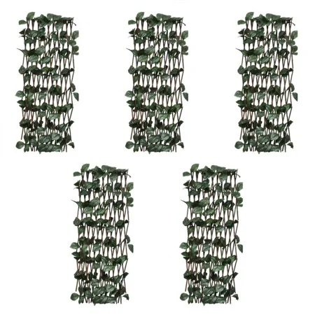 Vallas enrejadas de sauce 5 uds hojas artificiales 180x30 cm by vidaXL, fence panels - Ref: Foro24-147751, Price: 36,35 €, Di...