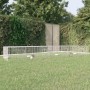 Jaula para conejos 4 paneles hierro galvanizado 433x109x54 cm by vidaXL, Cages and habitats for small animals - Ref: Foro24-1...