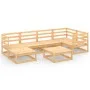 7-teiliges Gartensitzgruppen-Set aus massivem Kiefernholz. von vidaXL, Gartensets - Ref: Foro24-3075689, Preis: 400,82 €, Rab...