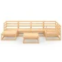 7-teiliges Gartensitzgruppen-Set aus massivem Kiefernholz. von vidaXL, Gartensets - Ref: Foro24-3075689, Preis: 400,82 €, Rab...