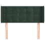 Cabecero de terciopelo verde oscuro 83x16x78/88 cm