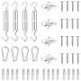 Sonnensegel-Zubehörset, 12-teilig, Edelstahl von vidaXL, Zubehör für Markisen - Ref: Foro24-310241, Preis: 19,34 €, Rabatt: %