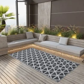 Alfombra de exterior ARAKIL negra 80x150 cm PP by vidaXL, Outdoor protectors - Ref: Foro24-310416, Price: 21,31 €, Discount: %
