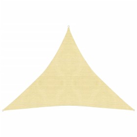 Toldo de vela HDPE beige 160 g/m² 6x6x6 m de vidaXL, Sombrillas - Ref: Foro24-311157, Precio: 39,78 €, Descuento: %