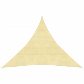 Toldo de vela HDPE beige 160 g/m² 6x6x6 m