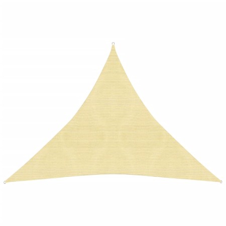 Toldo de vela HDPE beige 160 g/m² 6x6x6 m