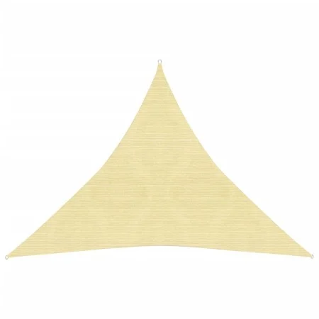 Toldo de vela HDPE beige 160 g/m² 6x6x6 m de vidaXL, Sombrillas - Ref: Foro24-311157, Precio: 39,00 €, Descuento: %