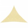 Toldo de vela HDPE beige 160 g/m² 6x6x6 m