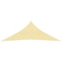 Toldo de vela HDPE beige 160 g/m² 6x6x6 m