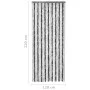 Cortina mosquitera chenilla gris y blanco 118x220 cm de vidaXL, Mosquiteras para ventanas - Ref: Foro24-315125, Precio: 71,98...