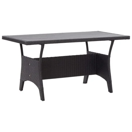 Gartentisch aus schwarzem synthetischem Rattan 120x70x66 cm von vidaXL, Gartentische - Ref: Foro24-316585, Preis: 210,00 €, R...