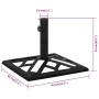 Base de sombrilla de hierro fundido negro 44x44x31 cm by vidaXL, Umbrella bases - Ref: Foro24-317763, Price: 57,70 €, Discoun...