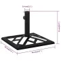 Base de sombrilla de hierro fundido negro 44x44x31 cm de vidaXL, Bases para sombrillas - Ref: Foro24-317763, Precio: 56,23 €,...