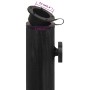 Base de sombrilla de hierro fundido negro 44x44x31 cm by vidaXL, Umbrella bases - Ref: Foro24-317763, Price: 57,70 €, Discoun...