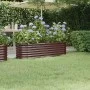 Jardinera arriate acero recubrimiento polvo marrón 152x40x36 cm de vidaXL, Maceteros y jardineras - Ref: Foro24-318870, Preci...
